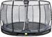 EXIT Elegant Ground Premium 366 cm zwart trampoline + veiligheidsnet
