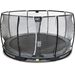 EXIT Elegant Ground Premium 366 cm zwart trampoline + veiligheidsnet