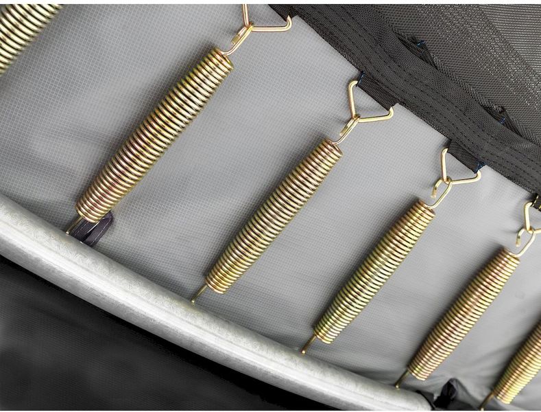 EXIT Elegant Ground Premium 366 cm zwart trampoline + veiligheidsnet vering