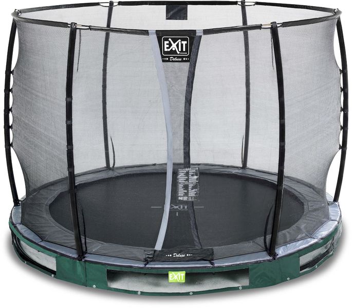 EXIT Elegant Ground Premium 305 cm groen trampoline + veiligheidsnet