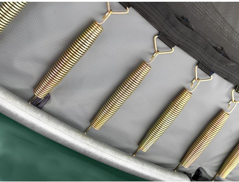 EXIT Elegant Ground Premium 305 cm groen trampoline + veiligheidsnet veringen