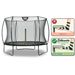 EXIT Silhouette 244 cm zwart trampoline + veiligheidsnet Foot Protection System