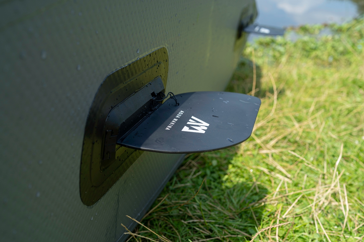 Aqua Marina Tomahawk Air-K 375 opblaasbare kano skegs onderzijde 
