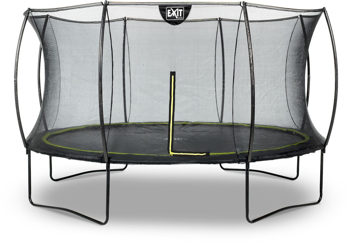 beweeglijkheid aansluiten Discriminatie EXIT Silhouette 366 cm zwart trampoline + veiligheidsnet