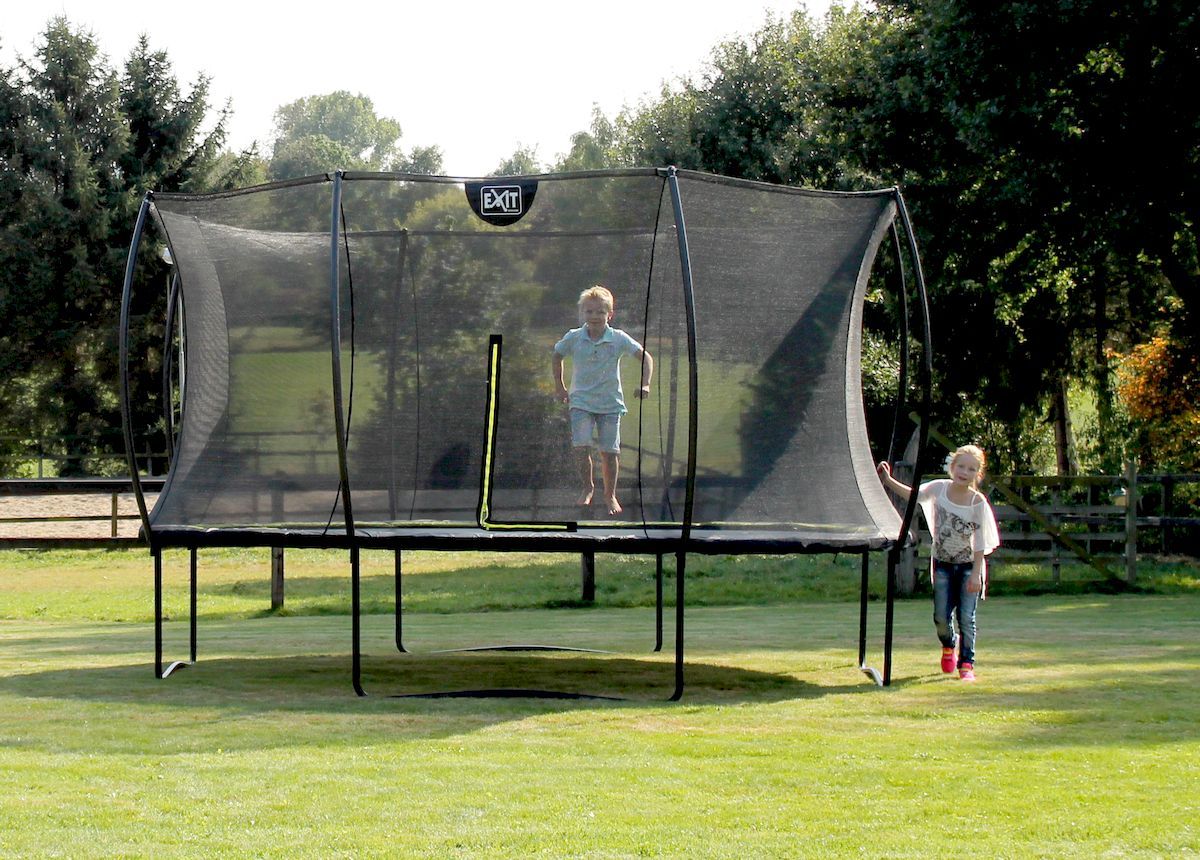 EXIT Silhouette 427 cm zwart trampoline + veiligheidsnet