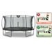 EXIT Silhouette 427 cm zwart trampoline + veiligheidsnet Foot Protection System