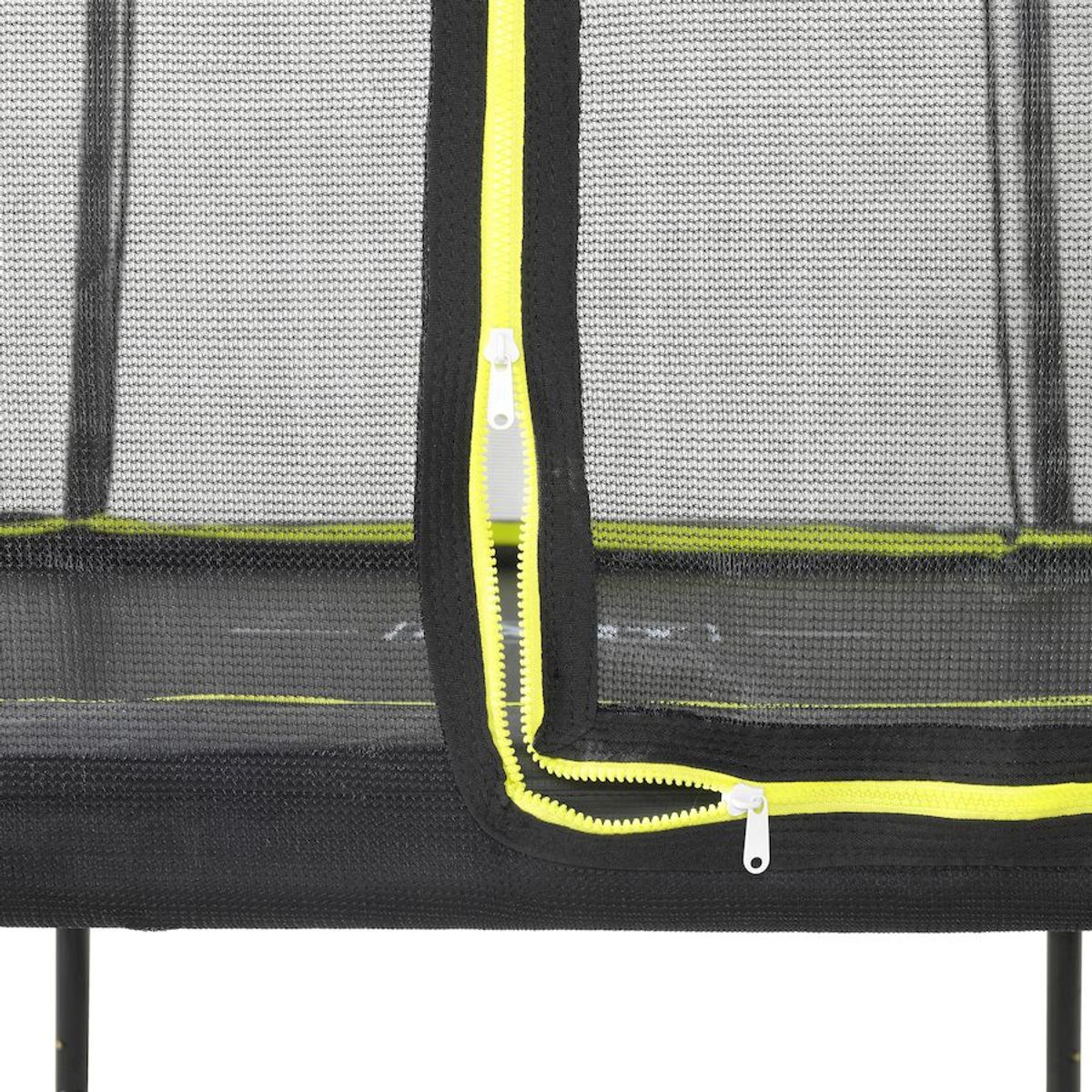 EXIT Silhouette rechthoekig 153 x 214 cm zwart trampoline + veiligheidsnet opening