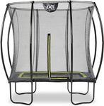 Exit Silhouette trampoline met net - 214 x 153 cm - Zwart