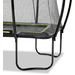 EXIT Silhouette rechthoekig 153 x 214 cm zwart trampoline + veiligheidsnet poten