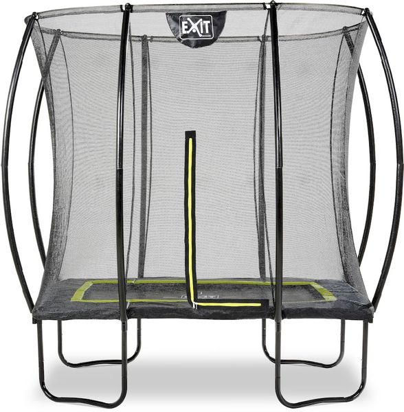 EXIT Silhouette rechthoekig 153 x 214 cm zwart trampoline + veiligheidsnet