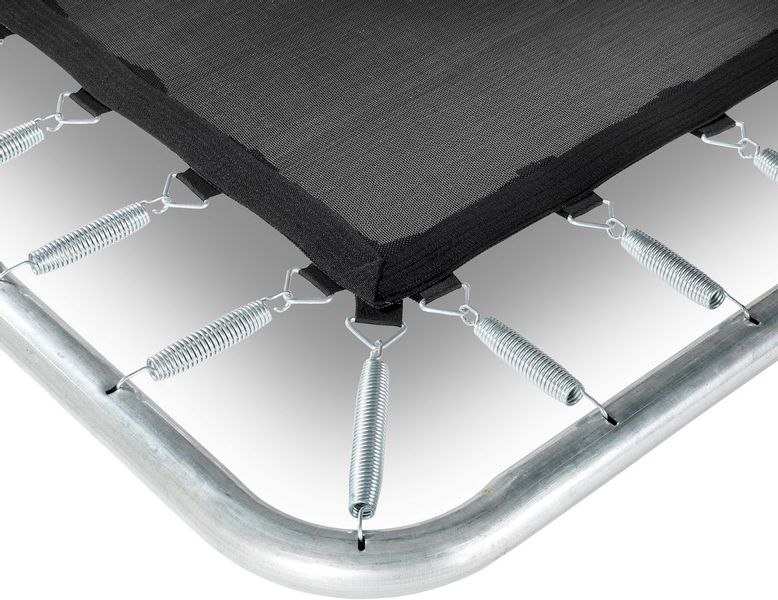 EXIT Silhouette rechthoekig 153 x 214 cm zwart trampoline + veiligheidsnet veringen