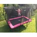 EXIT Silhouette rechthoekig 214 x 305 cm zwart trampoline + veiligheidsnet springen