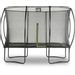 EXIT Silhouette rechthoekig 214 x 305 cm zwart trampoline + veiligheidsnet