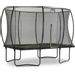 EXIT Silhouette rechthoekig 214 x 305 cm zwart trampoline + veiligheidsnet schuin