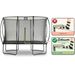 EXIT Silhouette rechthoekig 214 x 305 cm zwart trampoline + veiligheidsnet Foot Protection System