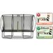 EXIT Silhouette rechthoekig 244 x 366 cm zwart trampoline + veiligheidsnet Foot Protection System