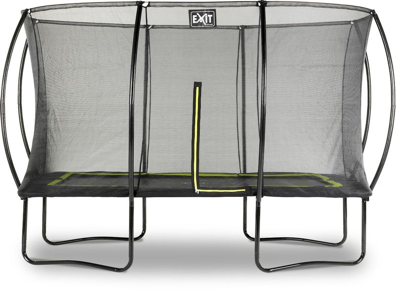 schelp Verpletteren bijl EXIT Silhouette rechthoekig 244 x 366 cm zwart trampoline + veiligheidsnet