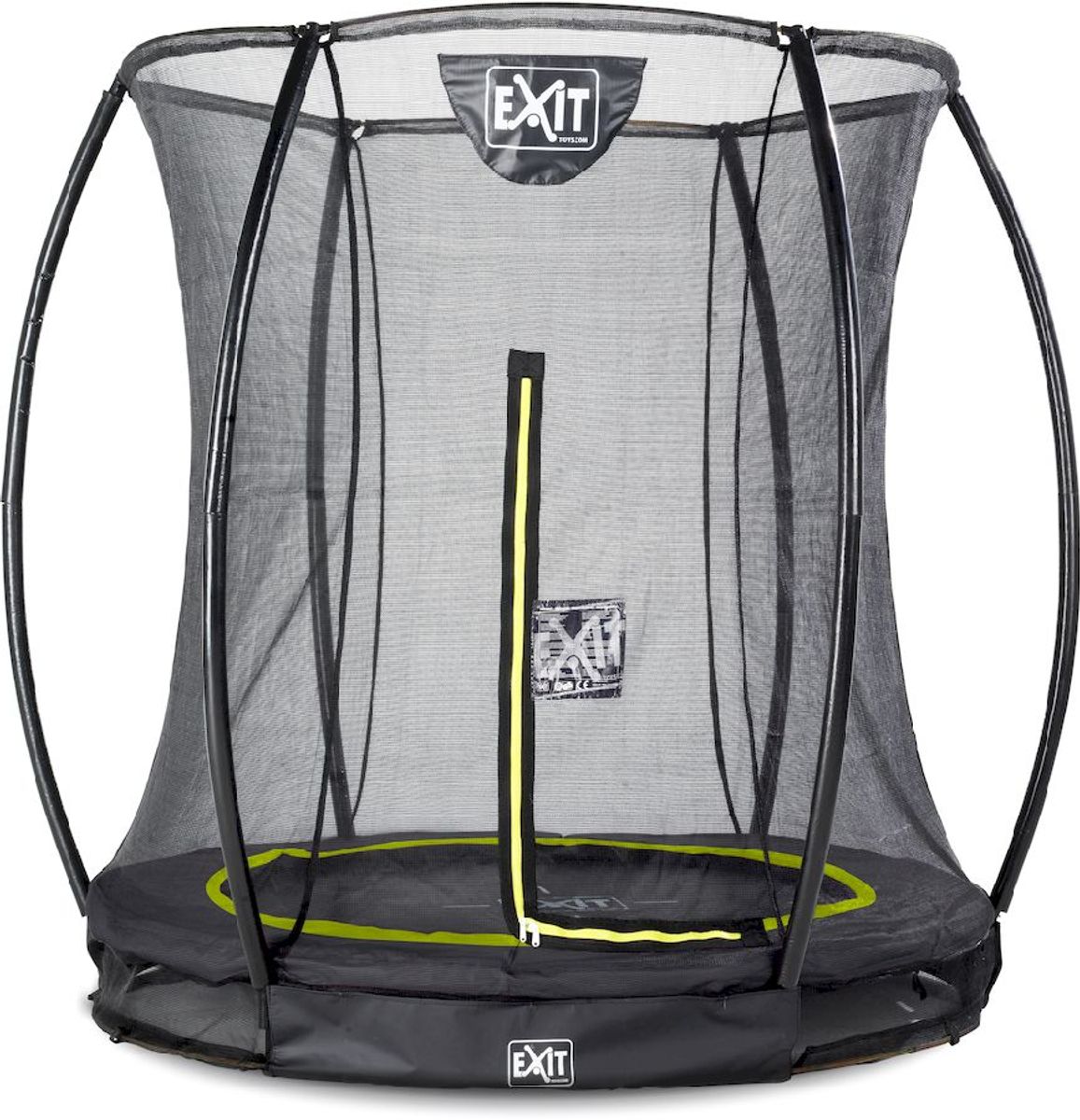 EXIT Silhouette Ground trampoline 183 cm zwart + veiligheidsnet