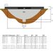 EXIT Silhouette Ground 183 cm zwart trampoline + veiligheidsnet diepte