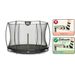 EXIT Silhouette Ground 305 cm zwart trampoline + veiligheidsnet Foot Protection System