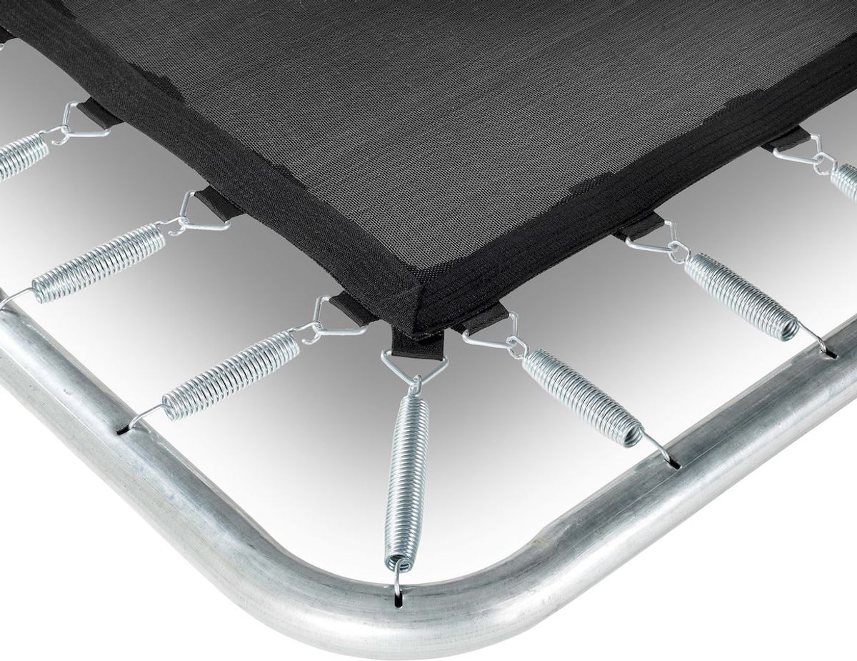 EXIT Silhouette Ground 153 x 214 cm zwart trampoline + veiligheidsnet veringen
