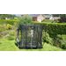 EXIT Silhouette Ground 153 x 214 cm zwart trampoline + veiligheidsnet buiten
