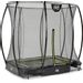 EXIT Silhouette Ground 153 x 214 cm zwart trampoline + veiligheidsnet schuin