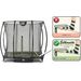 EXIT Silhouette Ground 153 x 214 cm zwart trampoline + veiligheidsnet Foot Protection System