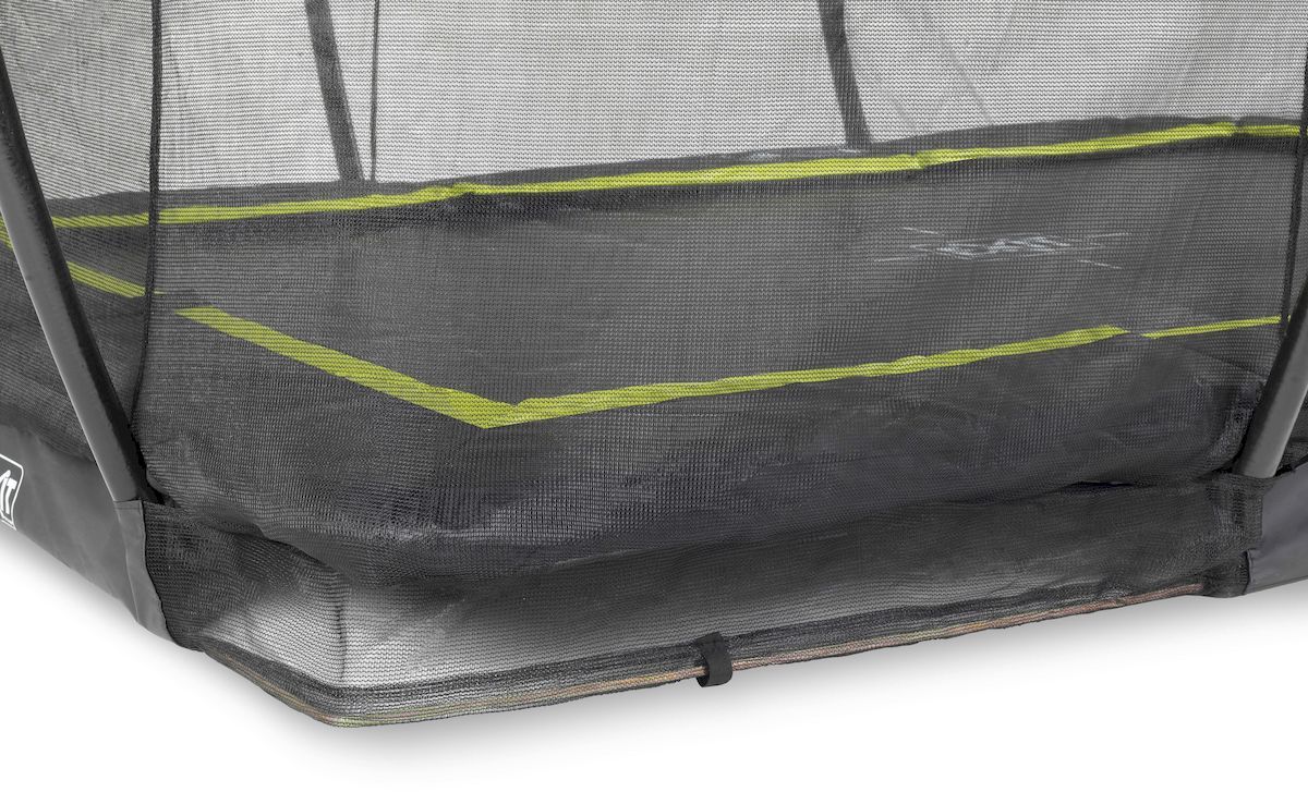 EXIT Silhouette Ground 214 x 305 cm zwart trampoline + veiligheidsnet
