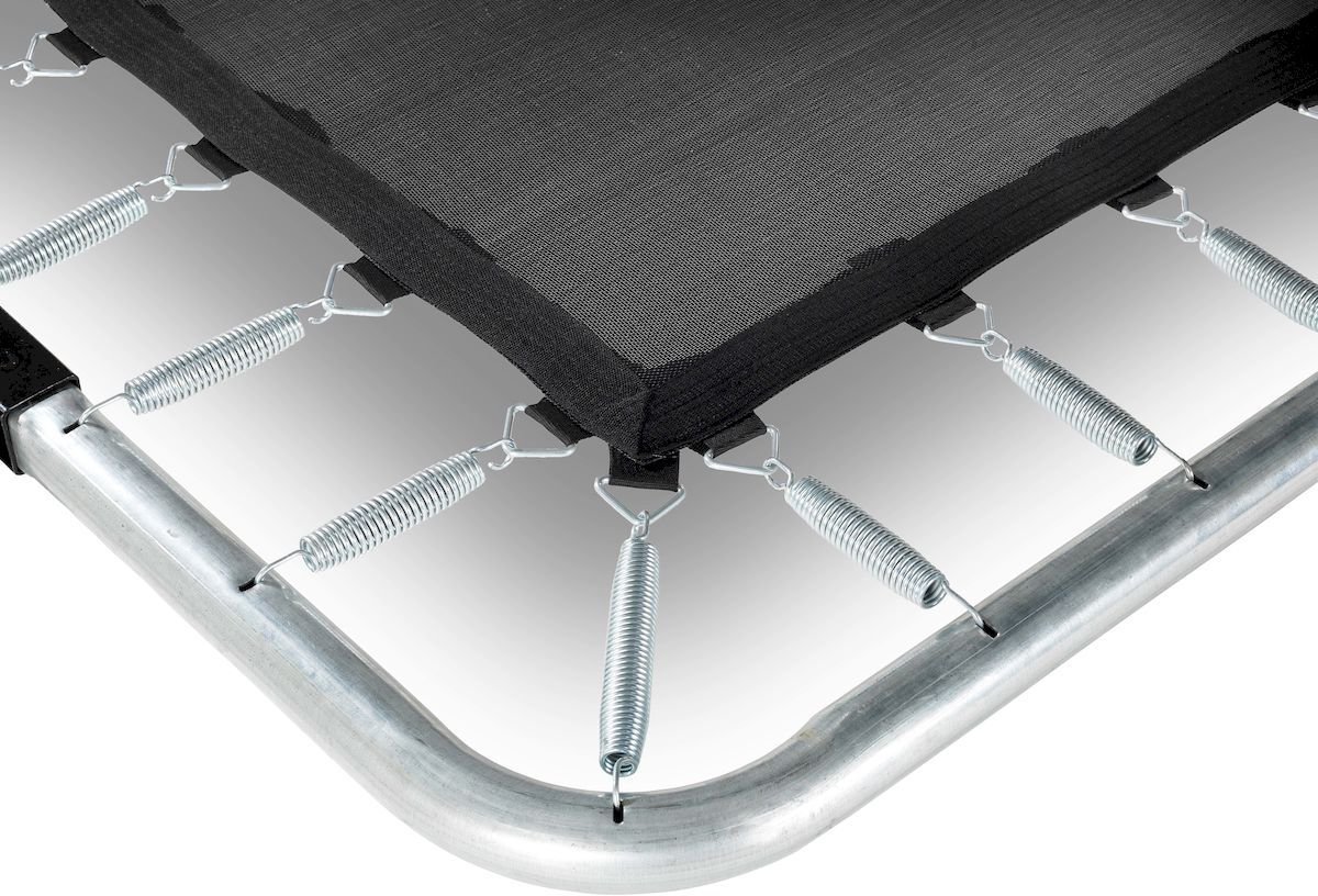 EXIT Silhouette Ground 214 x 305 cm zwart trampoline + veiligheidsnet veringen