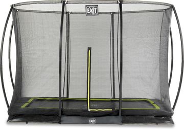 Exit Silhouette InGround trampoline met net - 305 x 214 cm - Zwart
