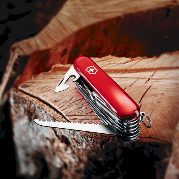 Victorinox Swiss Champ zakmes rood sfeerbeeld