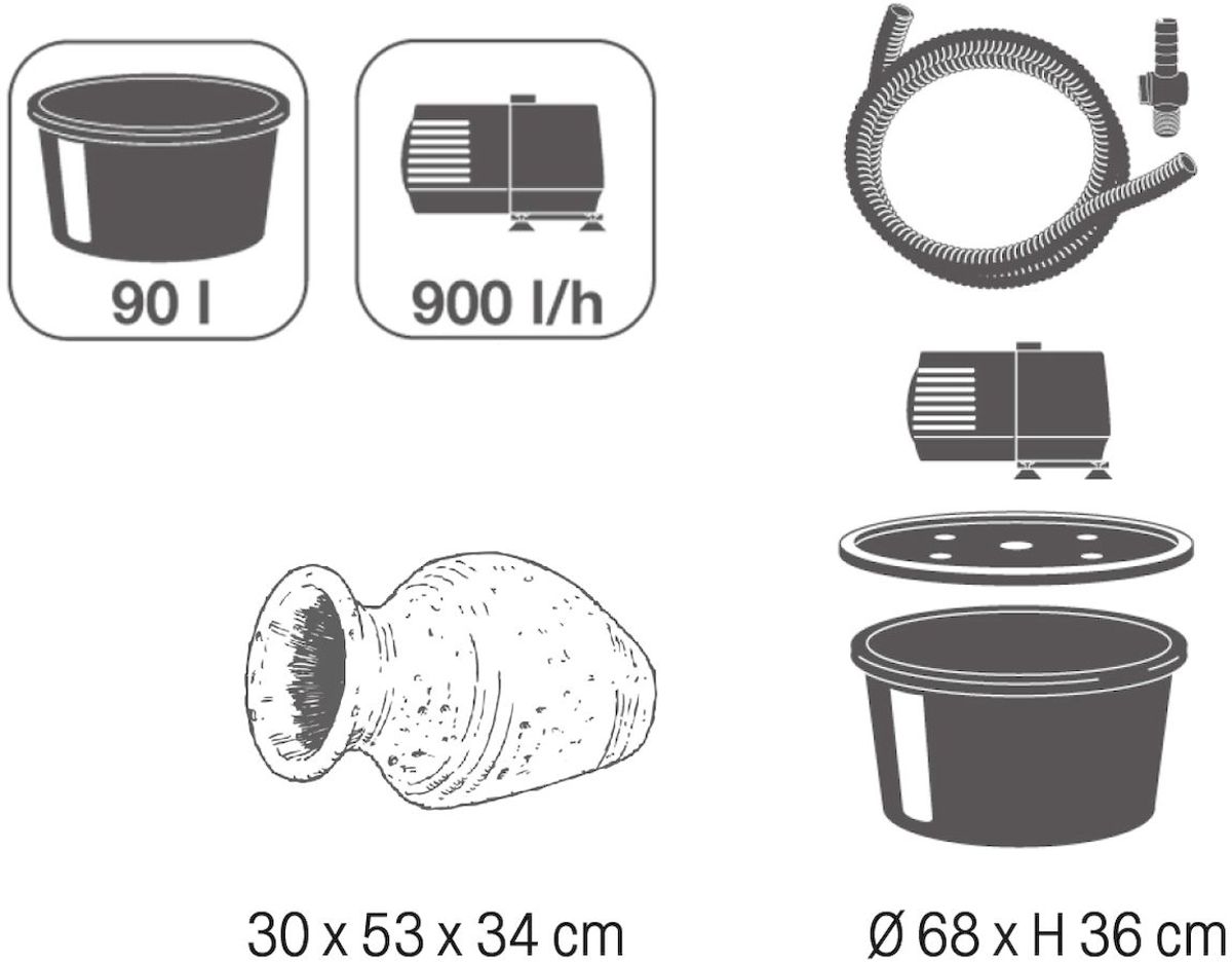 Ubbink AcquaArte Larissa waterornament onderdelen