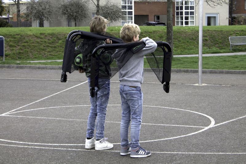 EXIT Pico voetbaldoelen set - 90 x 60 cm eenvoudig mee te nemen