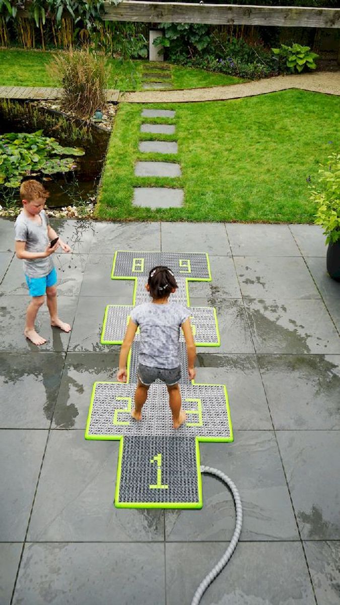 EXIT Sprinqle water speeltegels - 150 x 150 cm