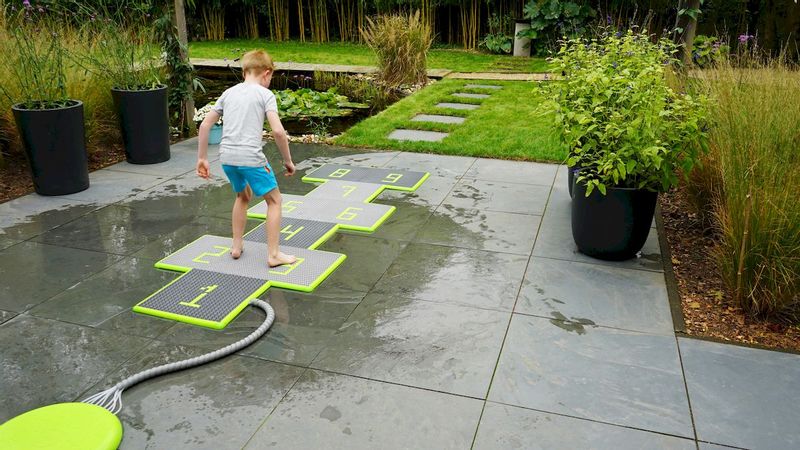 EXIT Sprinqle water speeltegels - 150 x 150 cm