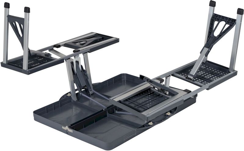 Bo-Camp 130 x 85 inklapbare picknicktafel - Grijs