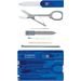 Victorinox SwissCard Classic multitool - transparant blauw