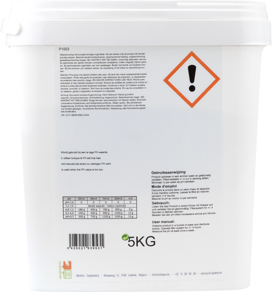 W'eau pH plus poeder - 5 kg
