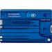 Victorinox SwissCard Quattro multitool - transparant blauw