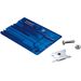 Victorinox SwissCard Quattro multitool - transparant blauw
