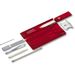 Victorinox SwissCard Quattro multitool - transparant rood