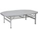 Bo-Camp Premium Ovaal 120 x 80 Koffermodel campingtafel - Grijs