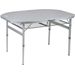 Bo-Camp Premium Ovaal 120 x 80 Koffermodel campingtafel - Grijs