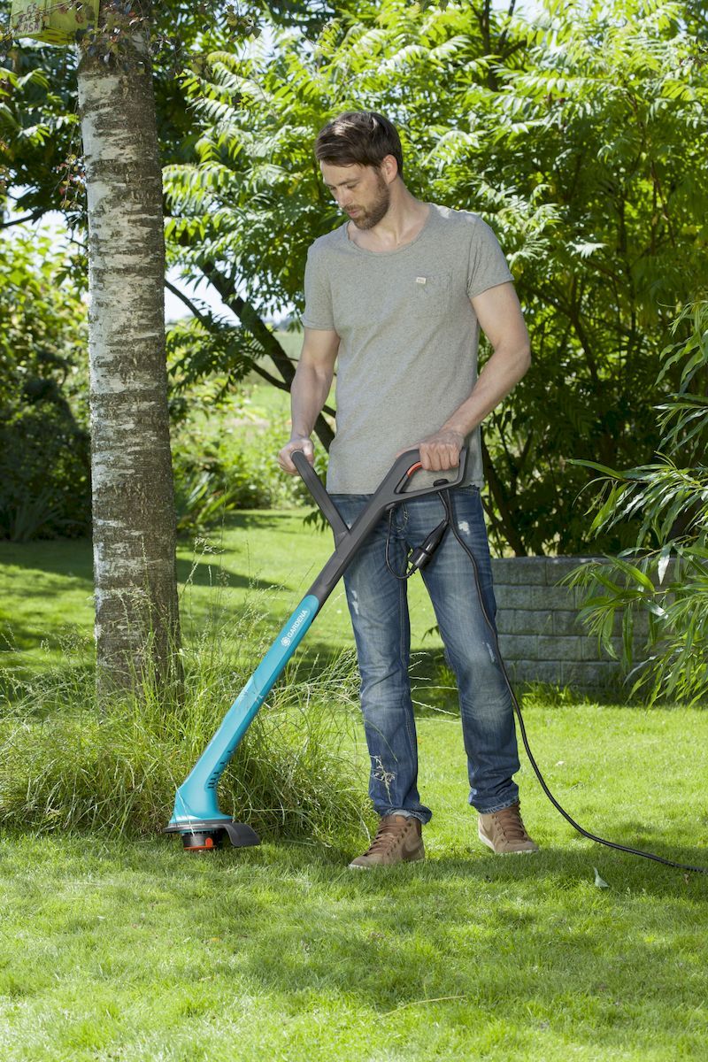 Gardena SmallCut Plus 350/23 elektrische grastrimmer lastige plekken