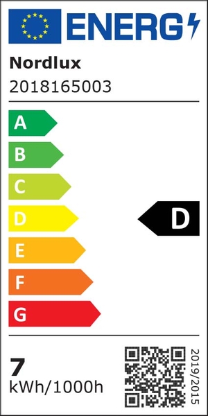 Nordlux Sponge 34 led tafellamp - energielabel