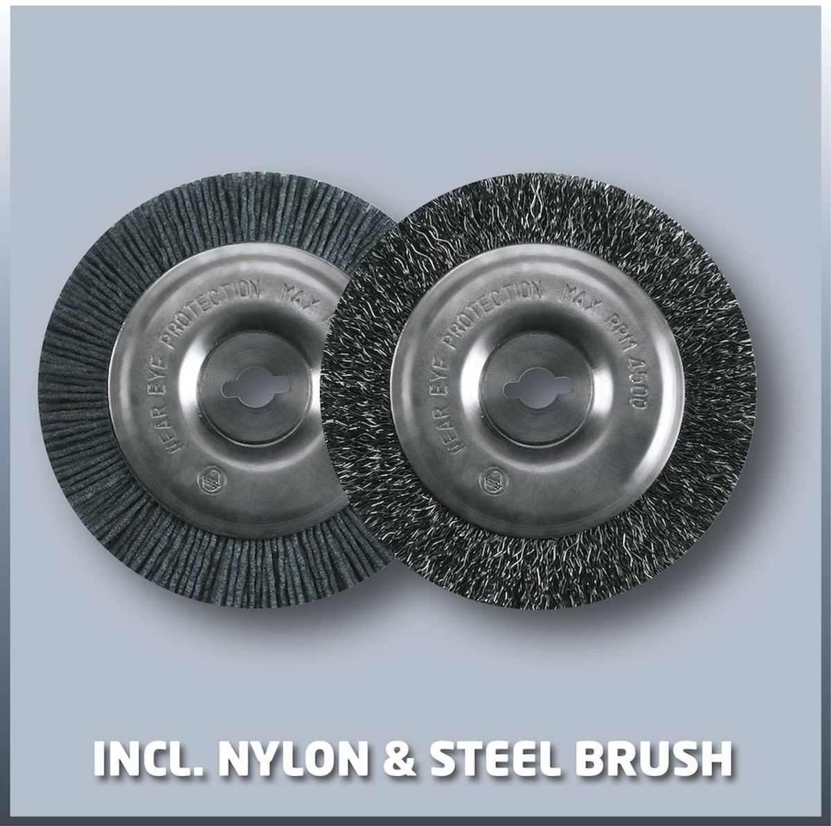 Einhell GE-CC 18 Li Solo accu voegenreiniger staal en nylon borstel