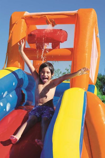 Glijbaan met verassingselement Bestway H20GO! Turbo Splash Water Zone Mega waterpark
