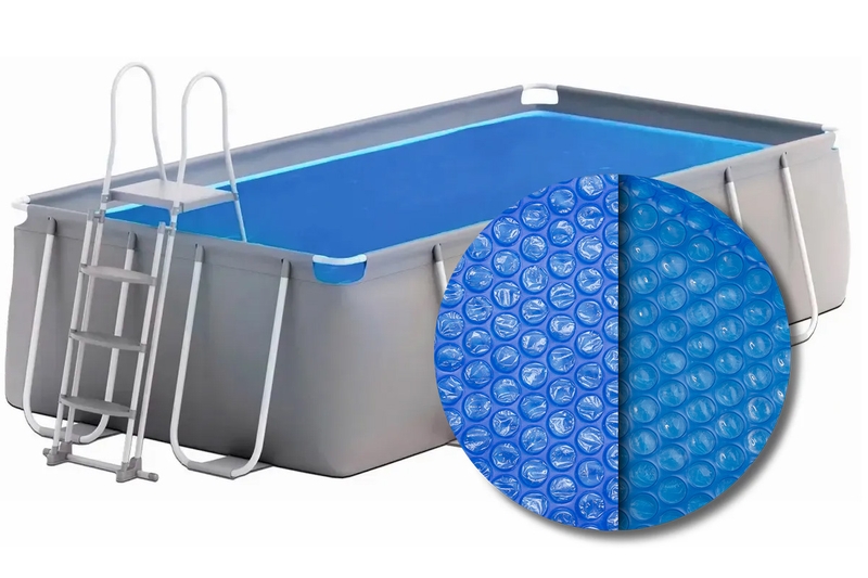 Solar cover rechthoekig - 300 x 175 cm (zeilmaat 295 x 170) - Blauw
