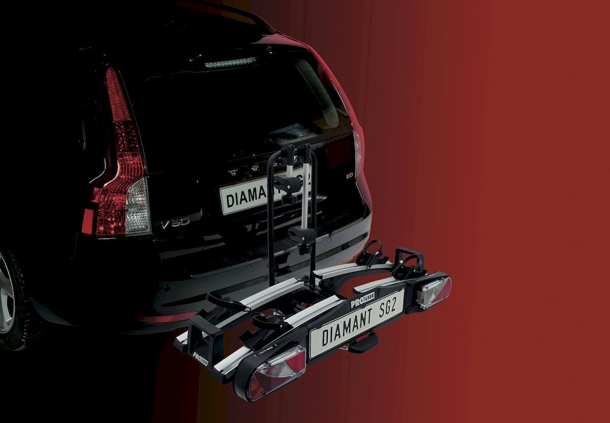Pro-User Diamant SG2 fietsendrager - 2 Fietsen gemonteerd op de auto